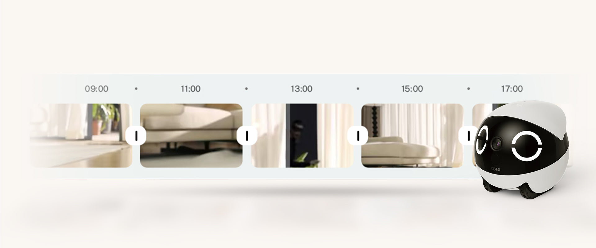 ROLA Mini companion robot full-house security recording